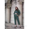 Women's Green Army Jacket and Trousers